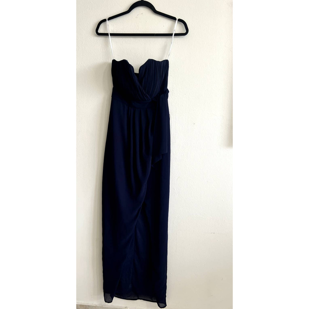 Lulu's Navy Strapless Maxi Dress size xs - Picture 4 of 7